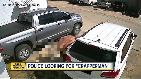 Florida police seek 'crapperman' after video catches suspect defecating in public