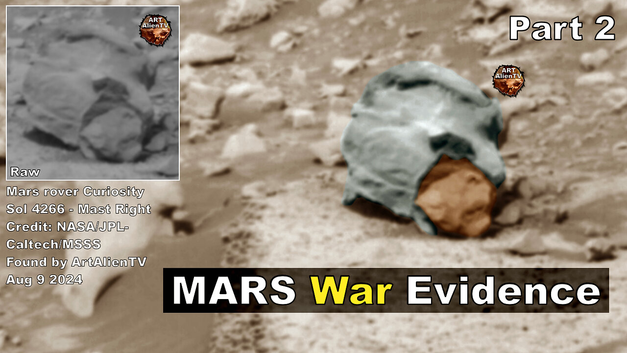 MARS War Evidence (Part 2) Metal Helmets. ArtAlienTV