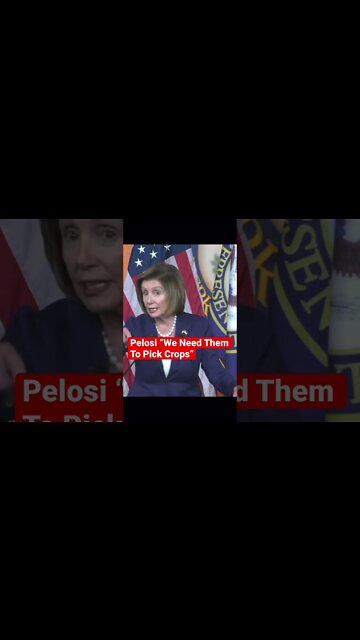 Nancy Pelosi on immigrants, we need them to pick crops #shorts #pelosi #border #midterms2022 ￼