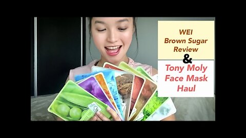 WEI Brown Sugar Review | Tony Moly Face Mask Haul