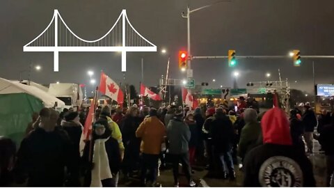 Crowd At Ambassador Bridge Grows Even After Injunction