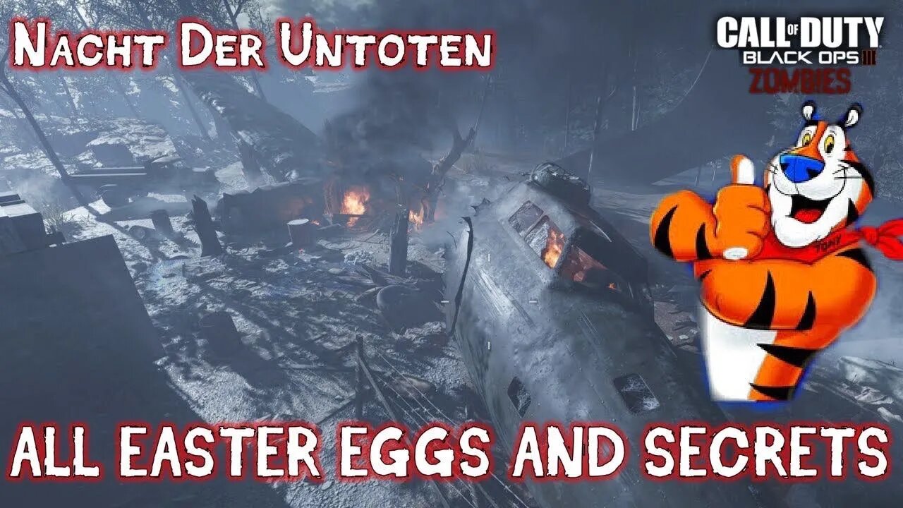 NACHT DER UNTOTEN - ALL EASTER EGGS AND SECRETS WALKTHROUGH (Black Ops 3 Zombies Chronicles)