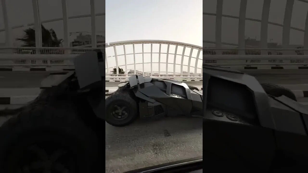 Bat Mobile spotted in Dubai! 😳😳 #shorts #viral #subscribe #reels #supercars #car #dubai