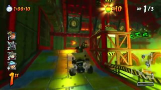 N. Gin's Home CTR Track Gameplay - Crash Team Racing Nitro-Fueled