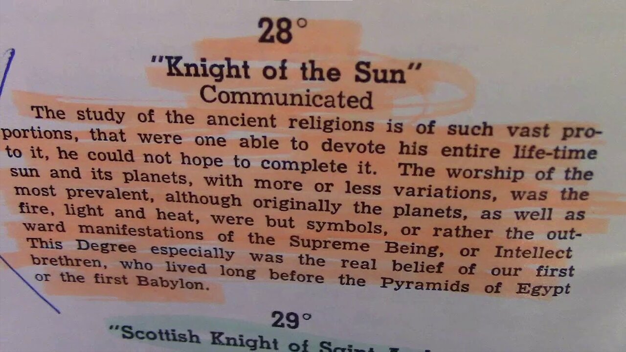 FREEMASONS ARE KNIGHTS OF THE SUN & PLANET WORSHIP! (MORE INFO IN DESCRIPTION BOX)