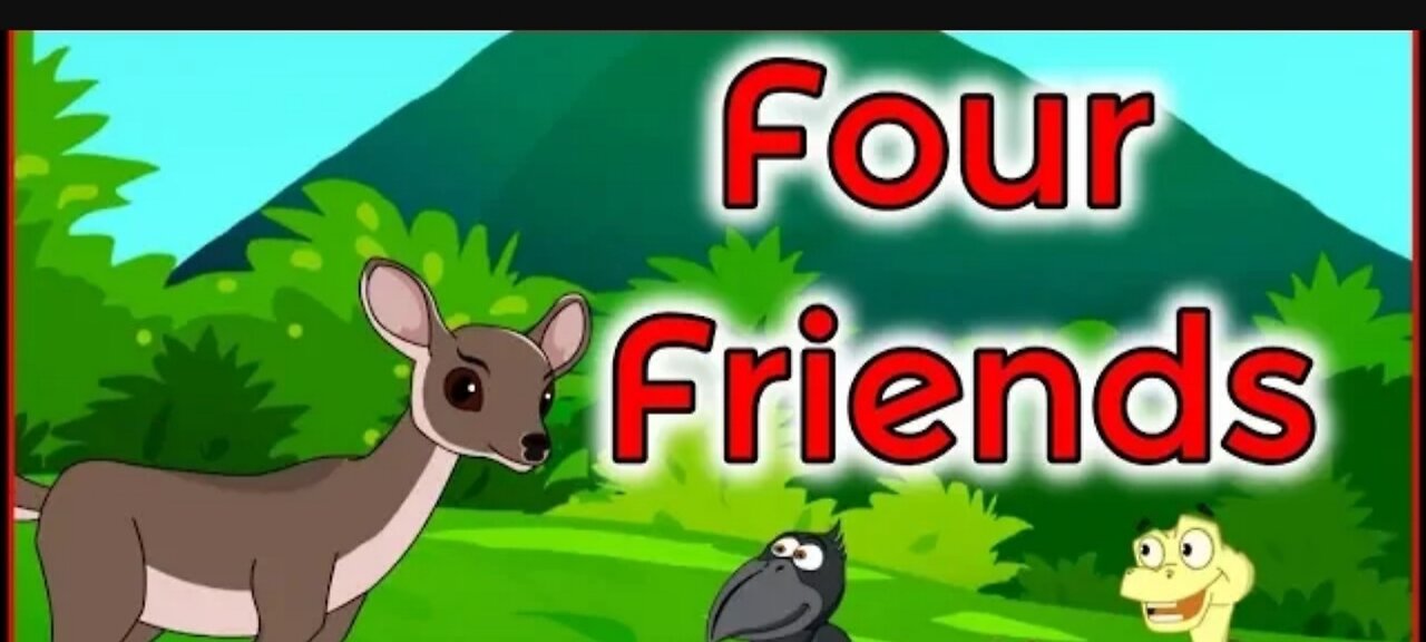 The four friends and the hunter story for children