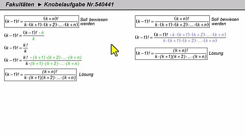 Fakultäten ►Knobelaufgabe 230804