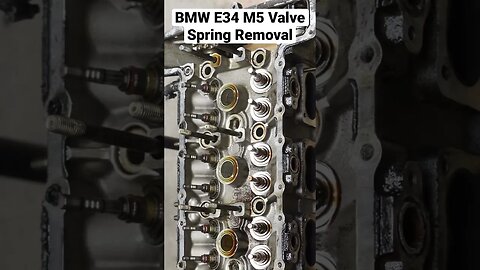 BMW E34 M5 Valve Spring Removal #shorts #bmw #cars #automotive #diy #restoration