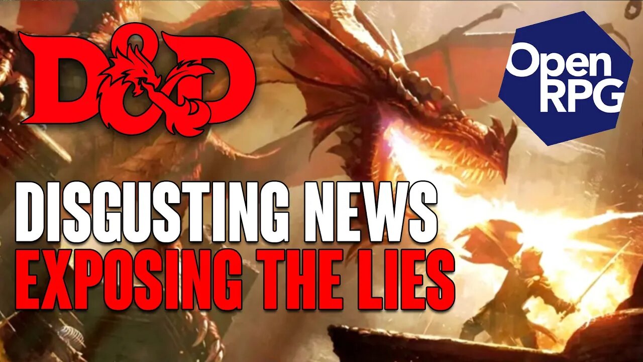 DISGUSTING D&D OGL News! EXPOSING Wizards of the Coast LIES!