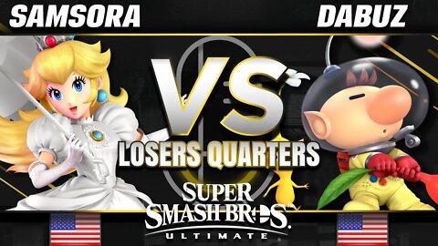 eU | Samsora (Peach) vs GRV | Dabuz (Olimar) - Ultimate Losers Quarters - SC United