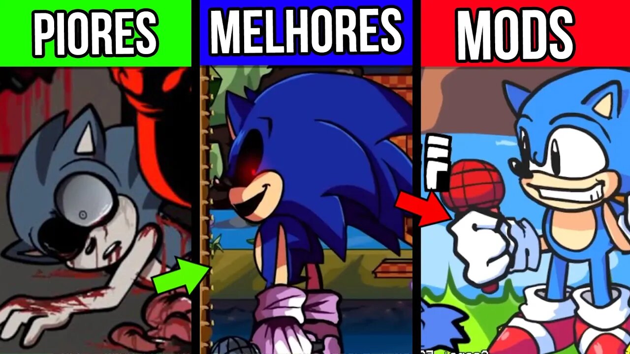 13 PIORES e MELHORES SONIC no Friday Night Funkin - Rk Play