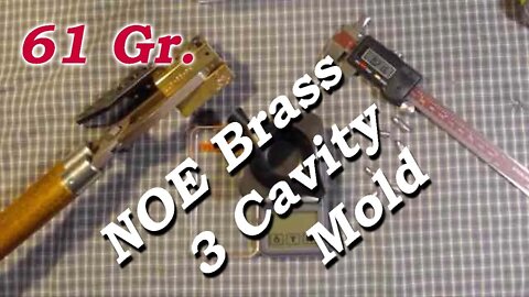 NOE 3 Cavity, Brass, 225-61-FN mold.
