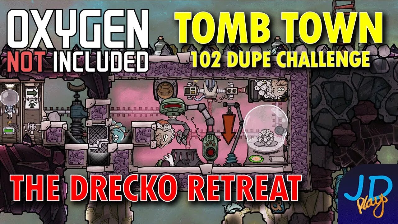 The Drecko Retirement Village ⚰️ Ep 25 💀 Oxygen Not Included TombTown 🪦 Survival Guide, Challenge