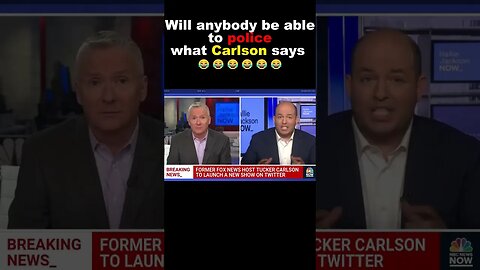 🤣 Will anybody be able to police what Carlson says