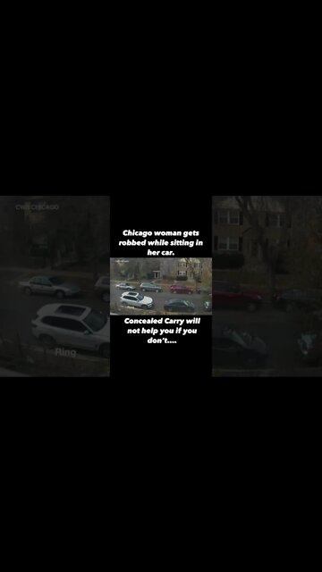 Chicago woman gets this sitting in her car. ￼