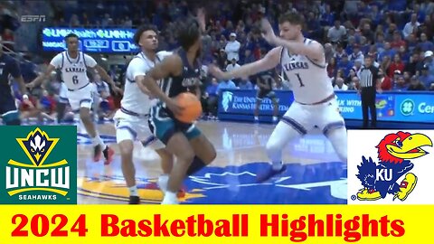 UNC Wilmington vs #1 Kansas Basketball Game Highlights 11 19 2024