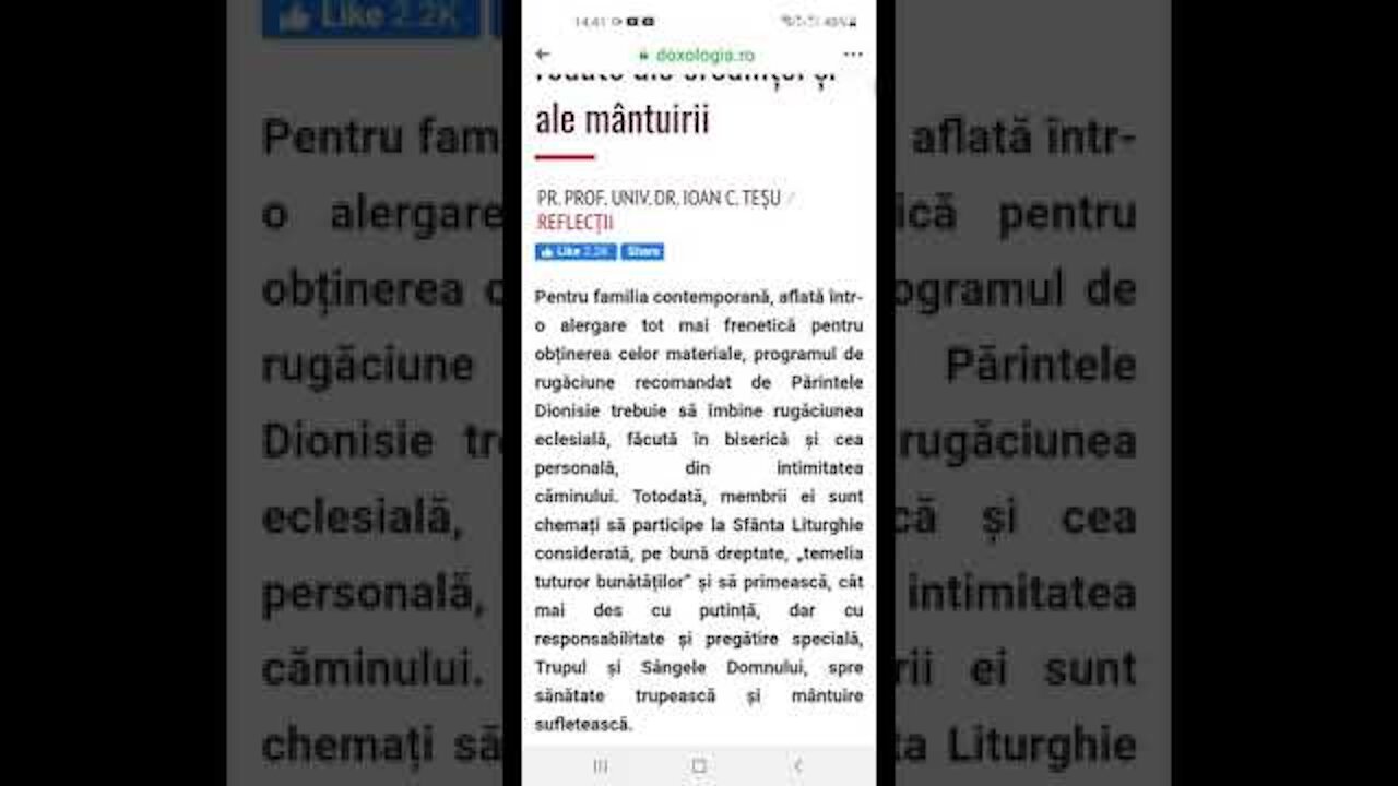 Neamul și familia – redute ale credinței și ale mântuirii