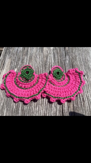 Handcrafted earrings idea’s for beginners #crochet #craft #art