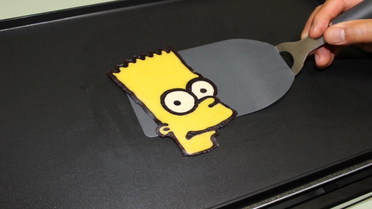 Pancake Bart Simpson