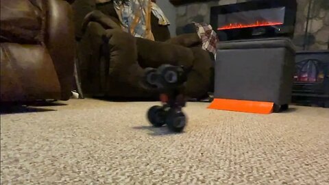 First Micro RC Monster Truck backflip to moonwalk!