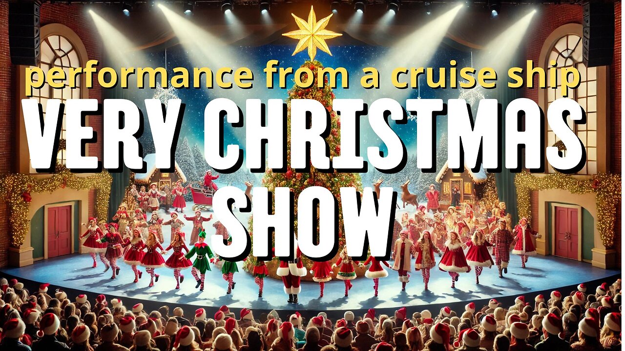 Merry Christmas Show! New Year's show on the Dream Cruise cruise ship