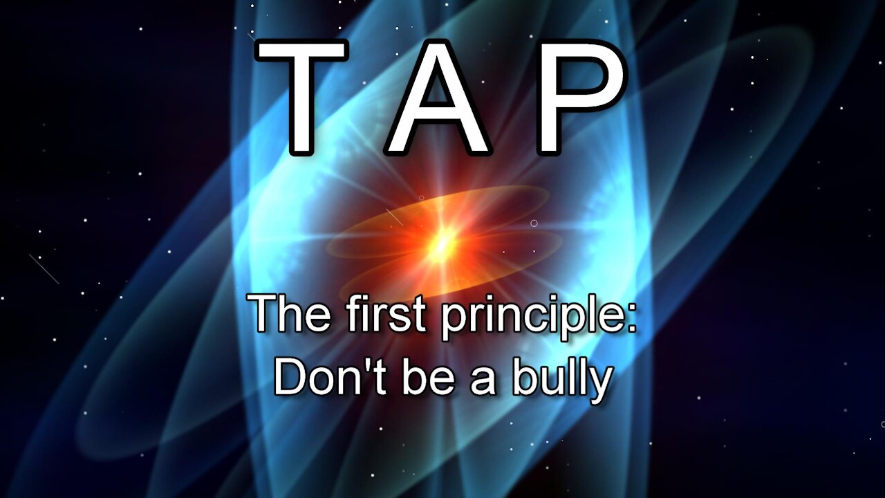 The First Principle: Don't Be a bully