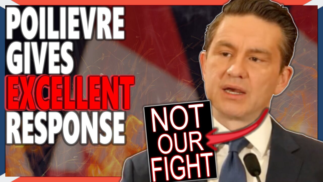 Poilievre Gives an EXCELLENT Response on Syrian Affairs! "Canada First"