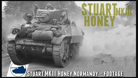 Rare WW2 Stuart M3A3 Honey Normandy footage.