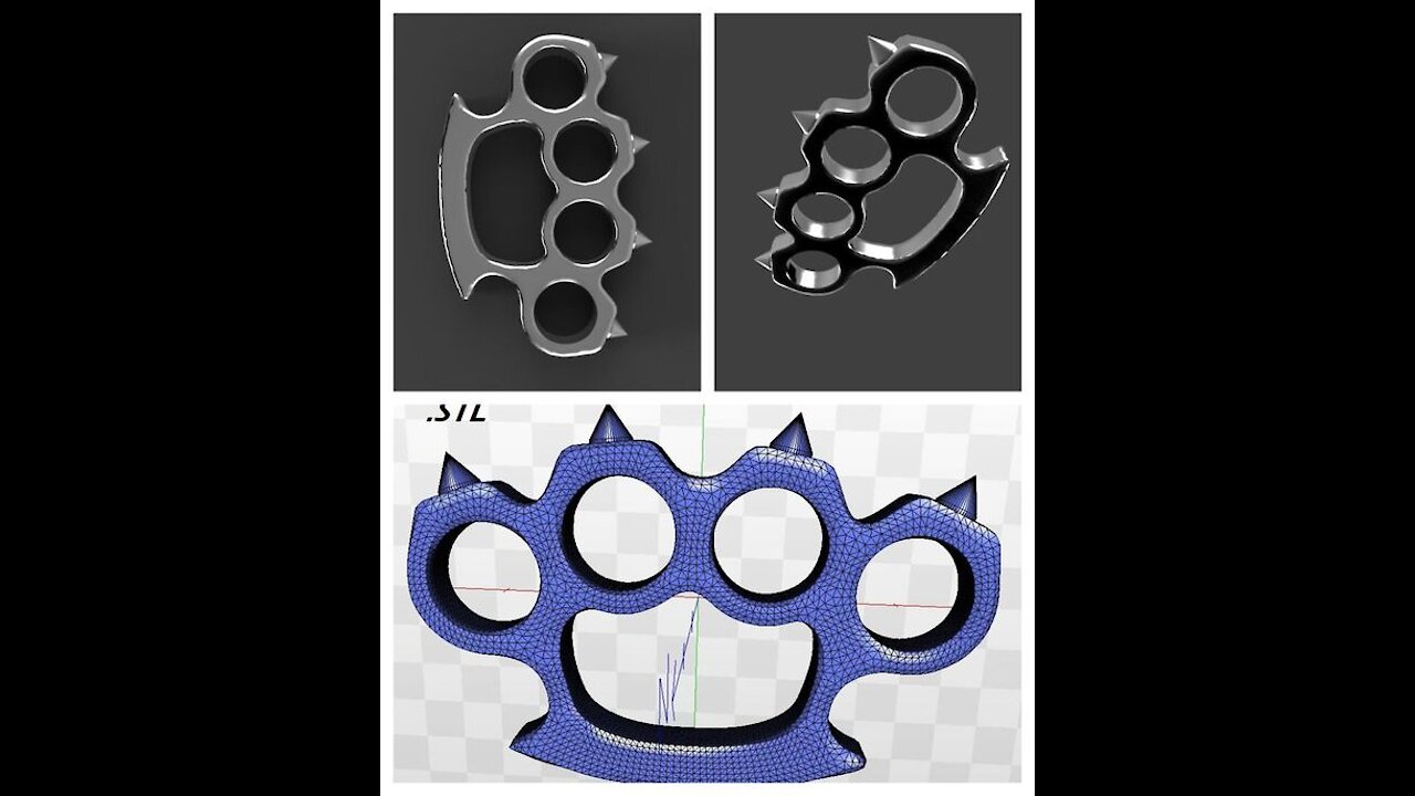 Knuckle Duster 3D Model for 3D Printing