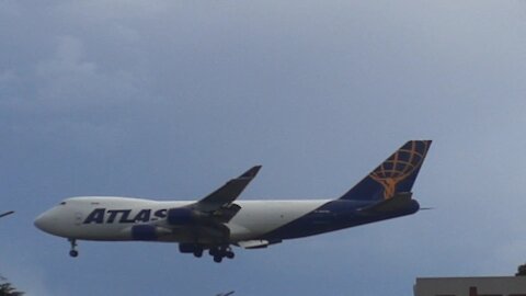 Boeing 747-400F N478MC na final antes de pousar em Manaus vindo de Miami 26032021
