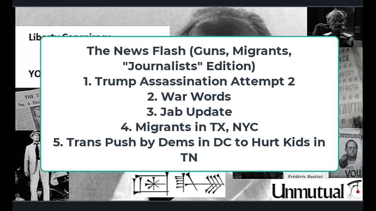 Liberty Conspiracy LIVE 9-16-24! Trump Assassination Attempt 2, Ukraine, Mideast Heat, TransKids?