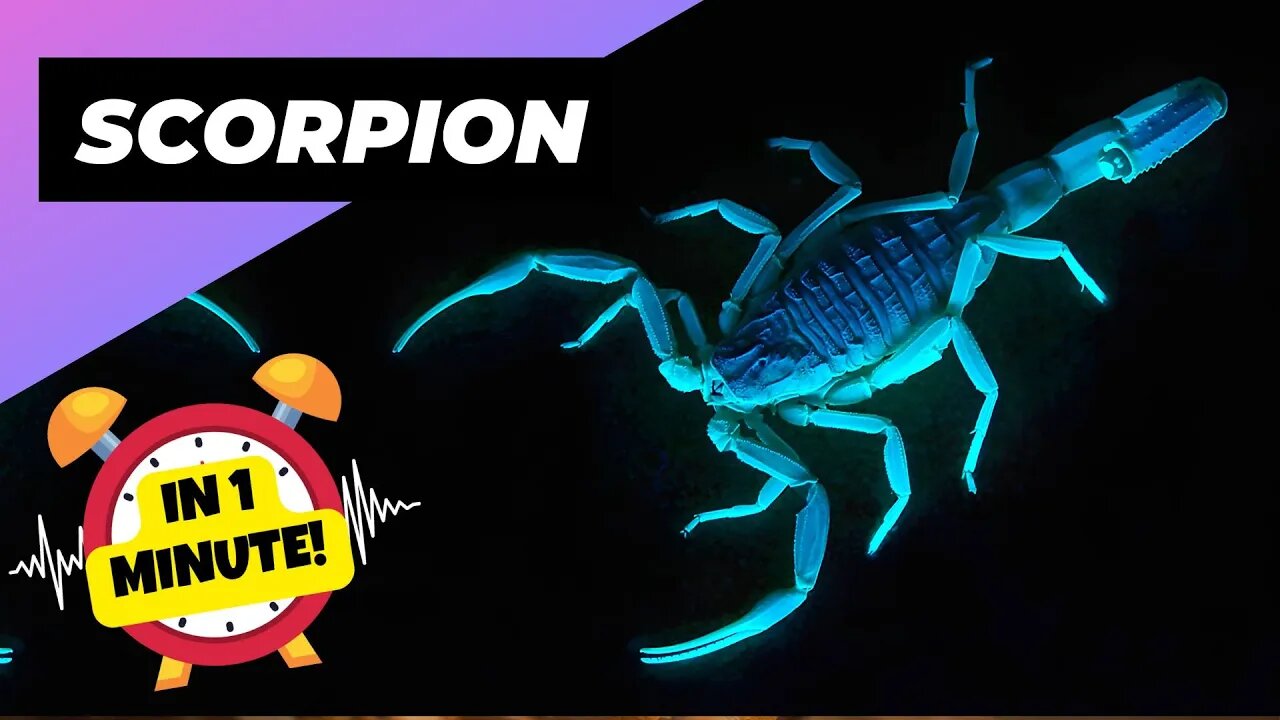 Deathstalker Scorpion - In 1 Minute! 🕷 One Of The Most Dangerous Arachnid In The World