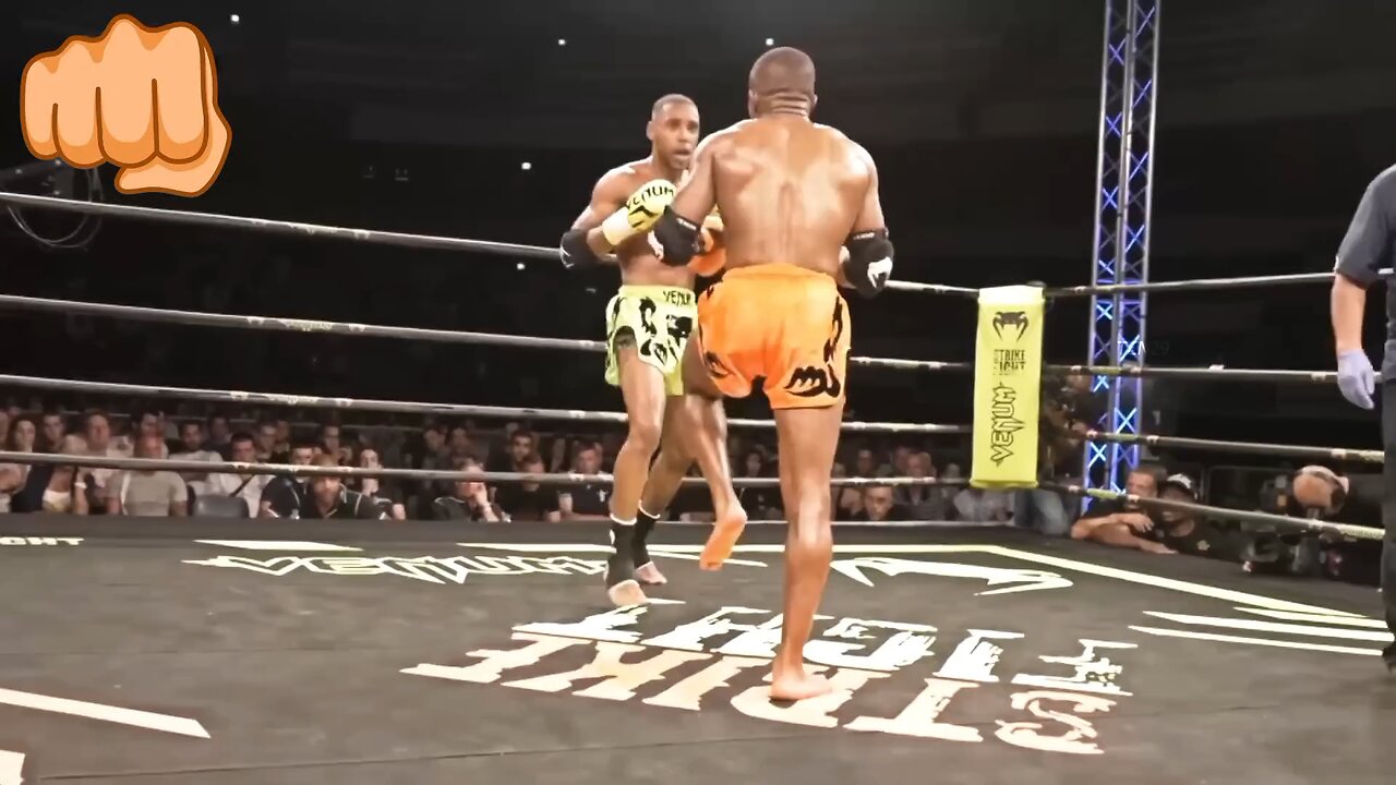 Exceptional back elbow knockout