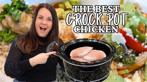 4 Easy CROCK POT Recipes using CHICKEN! | These are SO delicious!