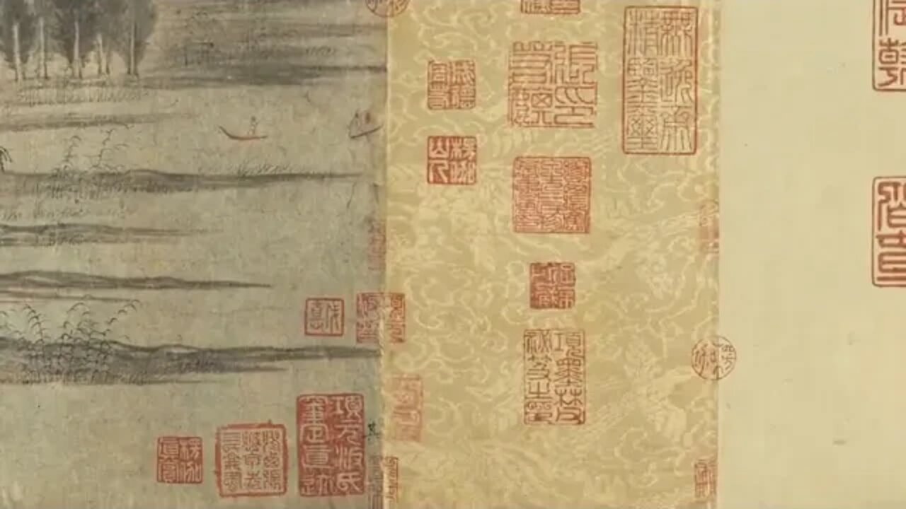 Zhao @ MengfuPainting @ of @ Magpies and Flowers in Autumn, a great artist of the Yuan Dynasty, show