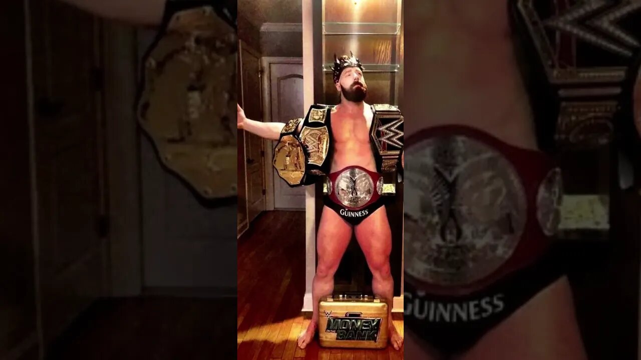 Every WWE Title Belt In Sheamus’s Personal Belt Collection