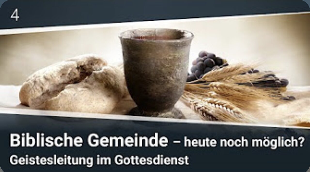 Geistesleitung im Gottesdienst - (4/7) Martin Vedder I Biblische Gemeinde Serie_13.05.2022tin