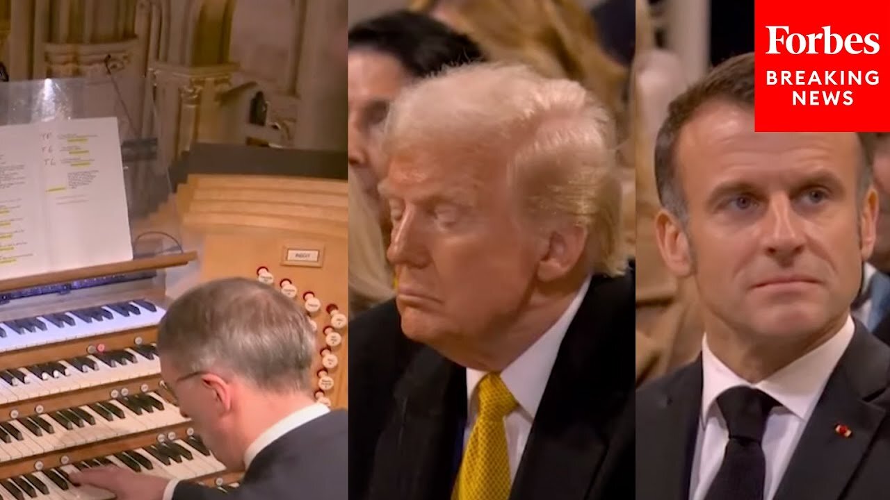 Trump And Macron Sit Together As Notre Dame’s Organ Plays During The Reopening Ceremony