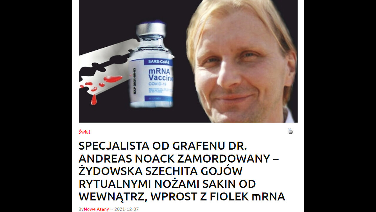 SPECJALISTA OD GRAFENU DR. ANDREAS NOACK ZAMORDOWANY 2021.12.10