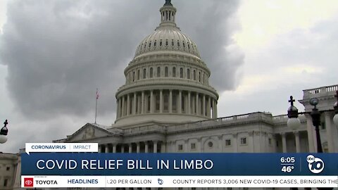 COVID-19 relief bill in limbo