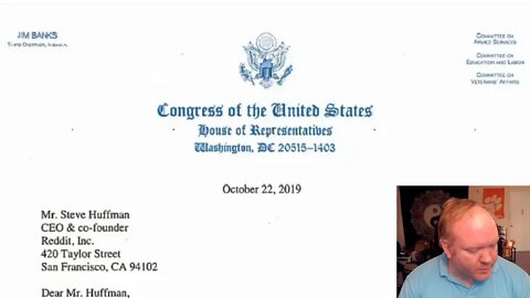 Another Stupid Congress Letter (this time, to Reddit)
