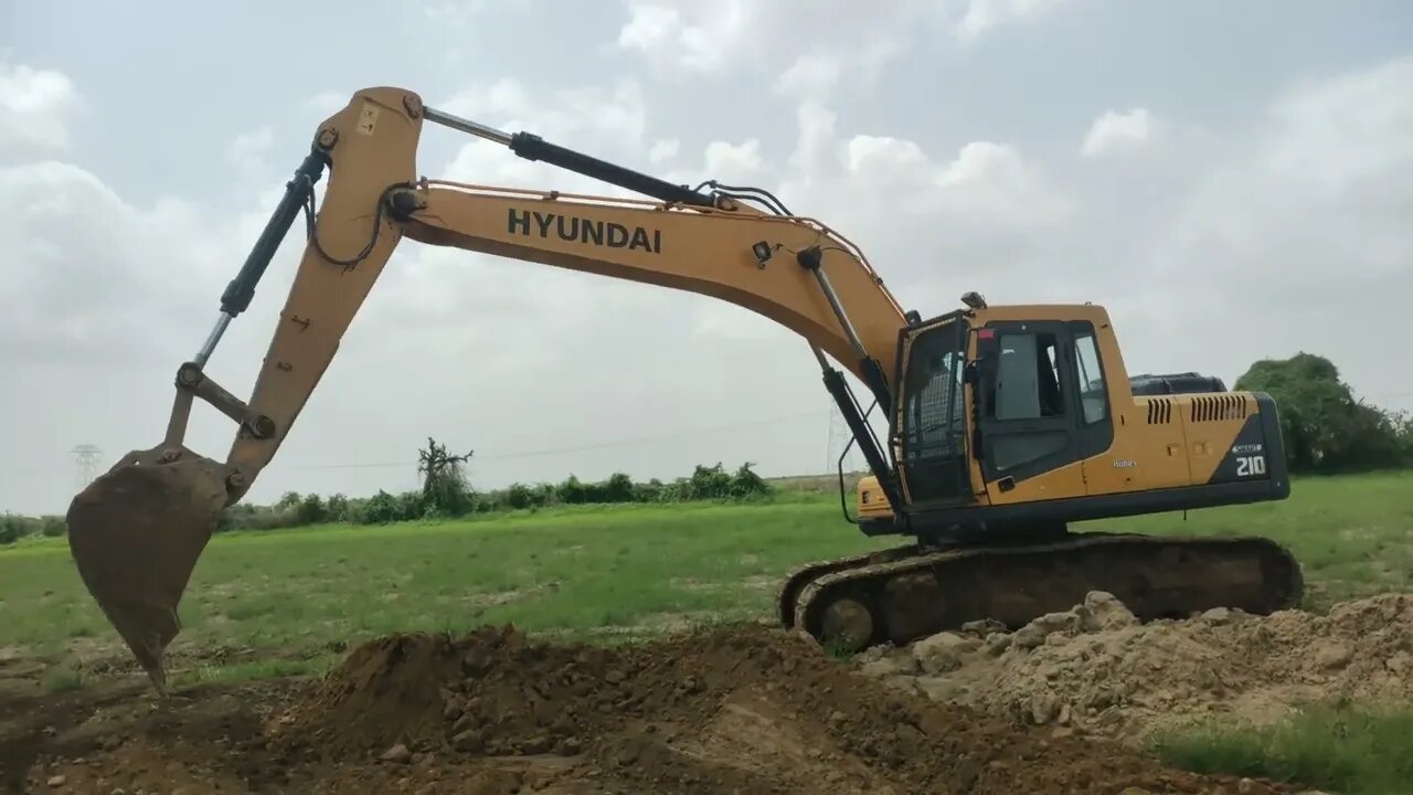 Excavator Working On The Pipeline Project | Excavator Backfilling