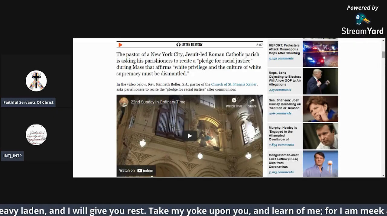 🔴 Live | General Chat & Fellowship | Jesuit Heresy & Wickedness