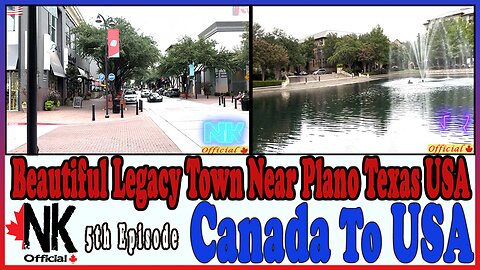 Road Trip From Canada To USA | Legacy Town Near Plano Texas USA | Road Trip Vlog | Episode 5