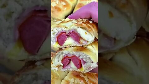 Como fazer Lanche de forno com salsicha receita fácil e deliciosa