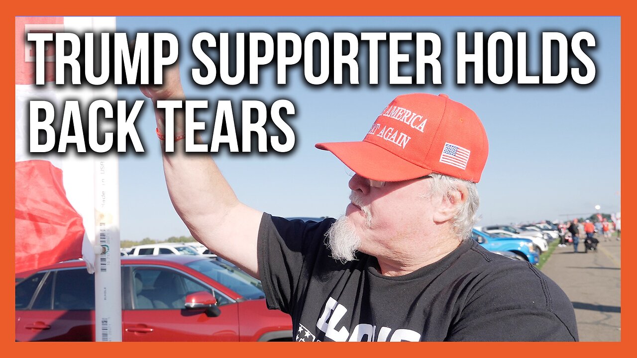 Trump Supporter Chokes Up: He Is "Not Going to Give Up" Despite Assassination Attempts