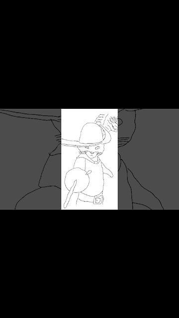 Drawing Puss in Boots from the Last Wish Movie #drawing #art #pussinboots #pussinbootsthelastwish
