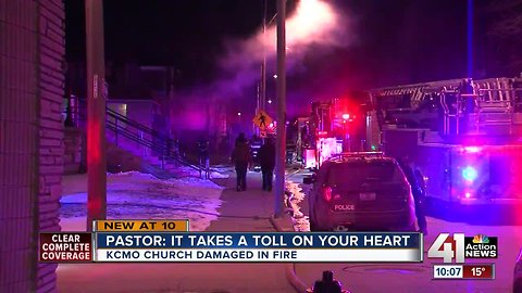 Fire officials investigate overnight church fire in KCMO