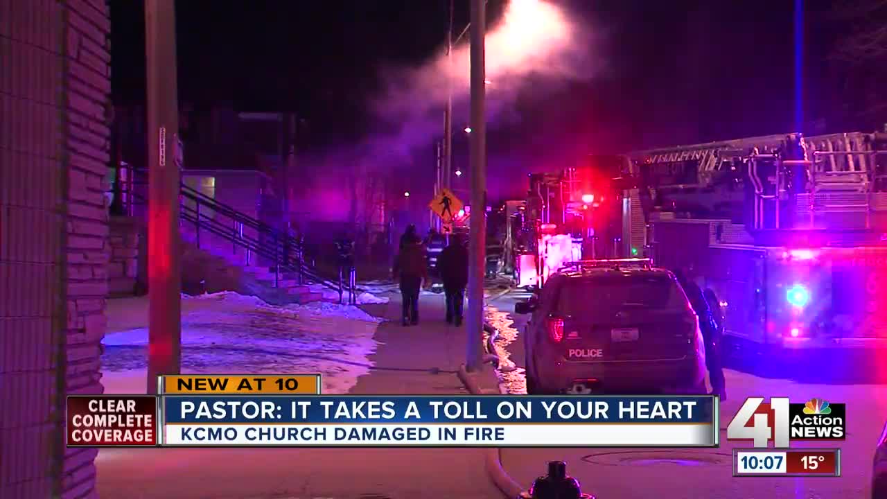 Fire officials investigate overnight church fire in KCMO