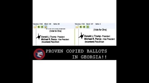 MUST SEE! PROVEN Photocopied Ballots in Georgia: Watch the Bubbles!